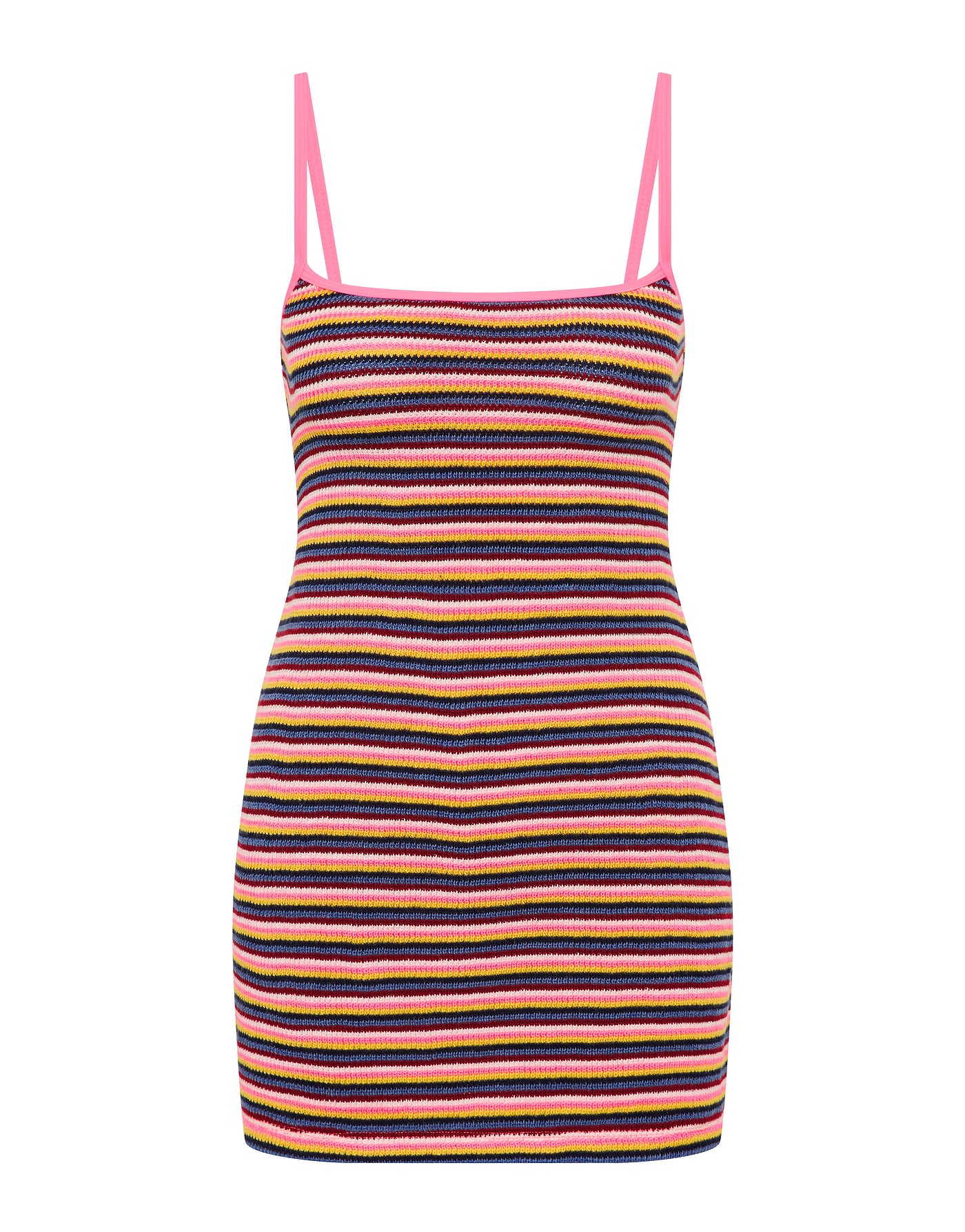 Minni   Loni Stripe Crochet Mini Dress