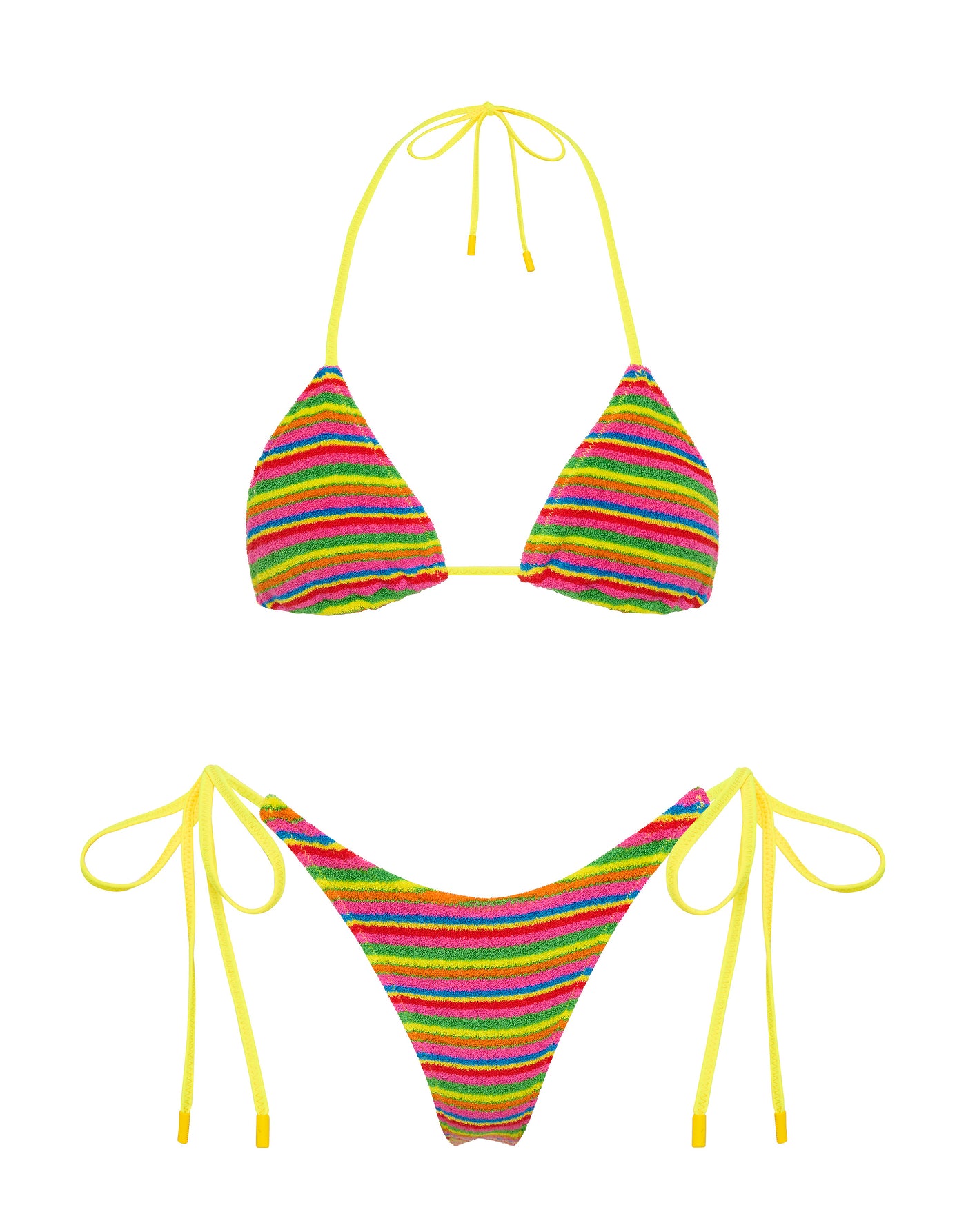 VINCA ALEIX Terry Towelling Triangle Bikini Set