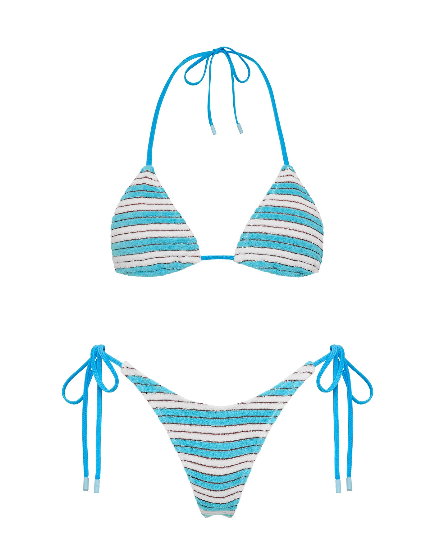 VINCA ETTA Terry Towelling Triangle Bikini Set
